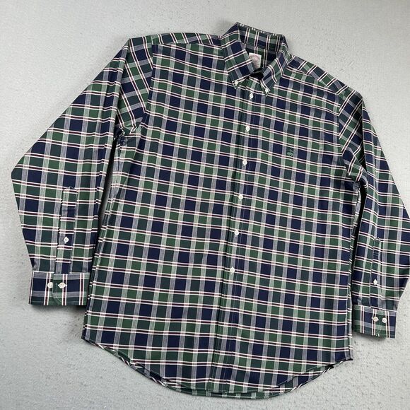 Brooks Brother The Original Polo Blue Green Plaid‎ Button Down Long Sleeve L - Picture 6 of 16